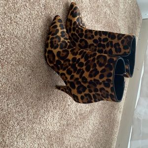 Vince Camuto cheetah booties
